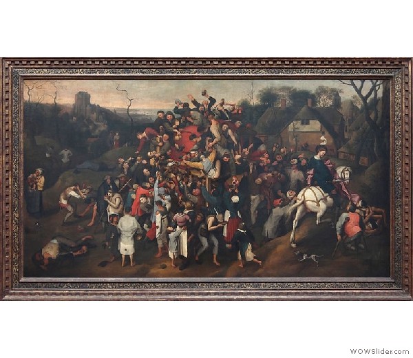 No.34 聖マルティヌスの日の葡萄酒　1565-1567　ベルギー王立美術館蔵