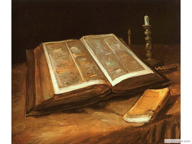 1885 聖書のある静物