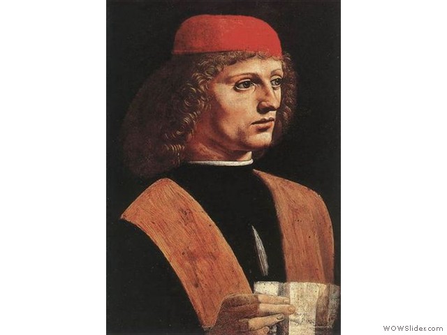 09　1490年頃 音楽家の肖像（アンブロジアーナ）