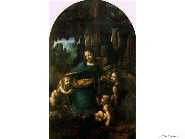 12　1495-1508 岩窟の聖母(ロンドン・ナショナル・ギャラリー)